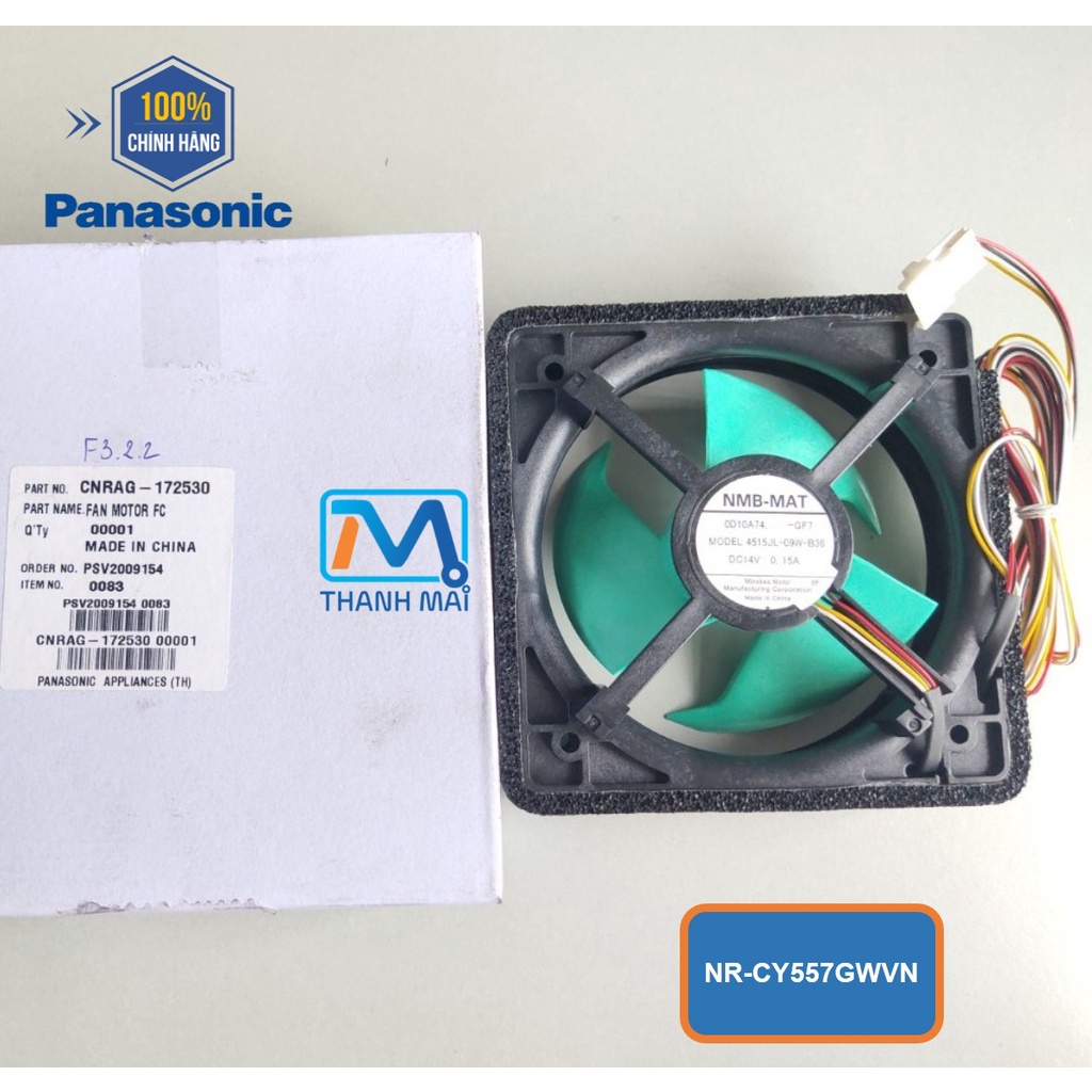 Quạt gió tủ lạnh Panasonic model NR-CY557GWVN