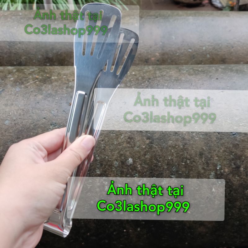 kẹp gắp bánh, thức ăn đồ nướng,trộn salad ,thép không gỉ dài 28cm (1 CÁI)