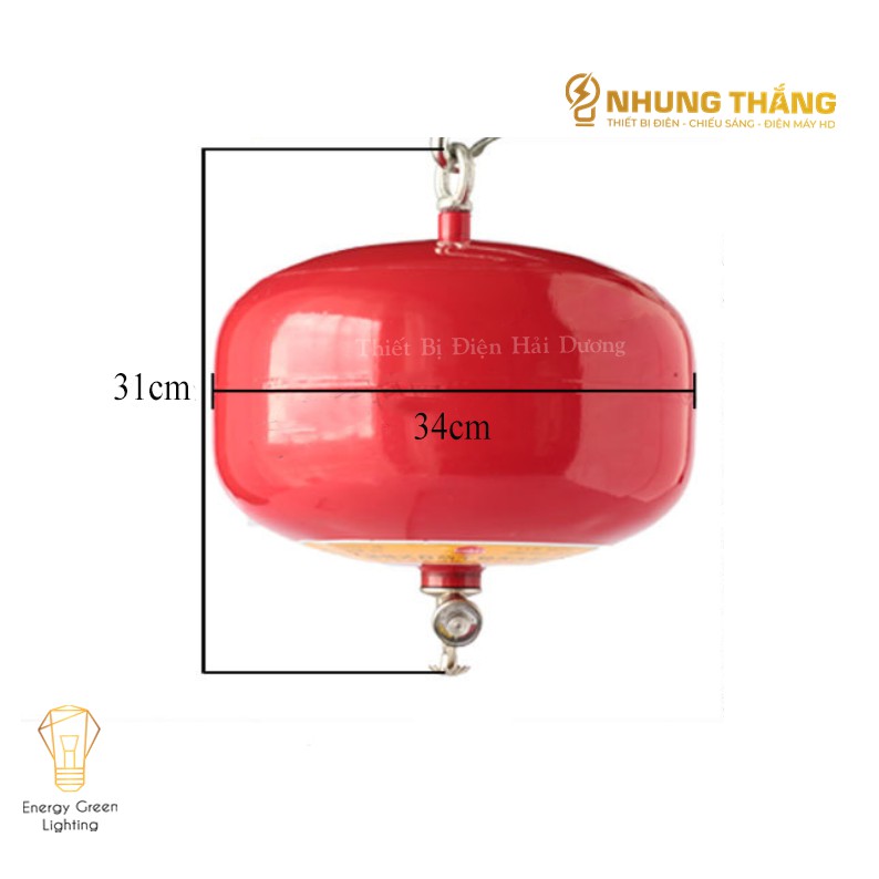 Bình Cứu Hỏa - Bình Chữa Cháy Tự Động Cảm Biến Nhiệt Độ 68 Độ C - Bột ABC 4KG Dùng PCCC - Energy Green Lighting