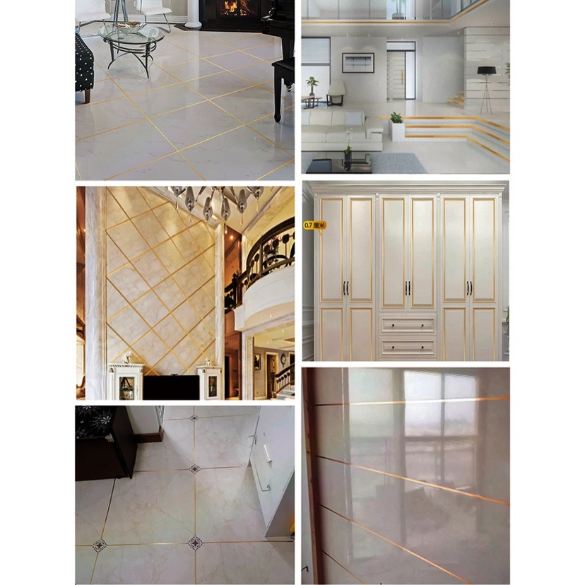 Cuộn 20m Viền Chỉ Dán Trang Trí Tường DV451