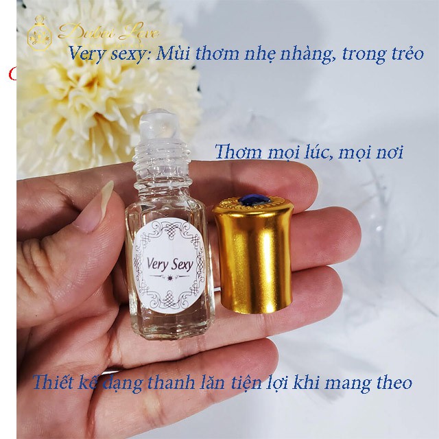 [SALE] Tinh dầu nước hoa dubai mini 4ml, nữ - thiết kế dạng lăn tiện lợi khi sử dụng, chọn mùi theo sở thích