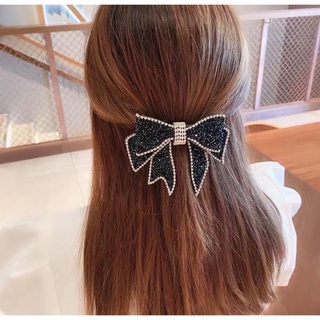 Kẹp tóc nơ đính đá