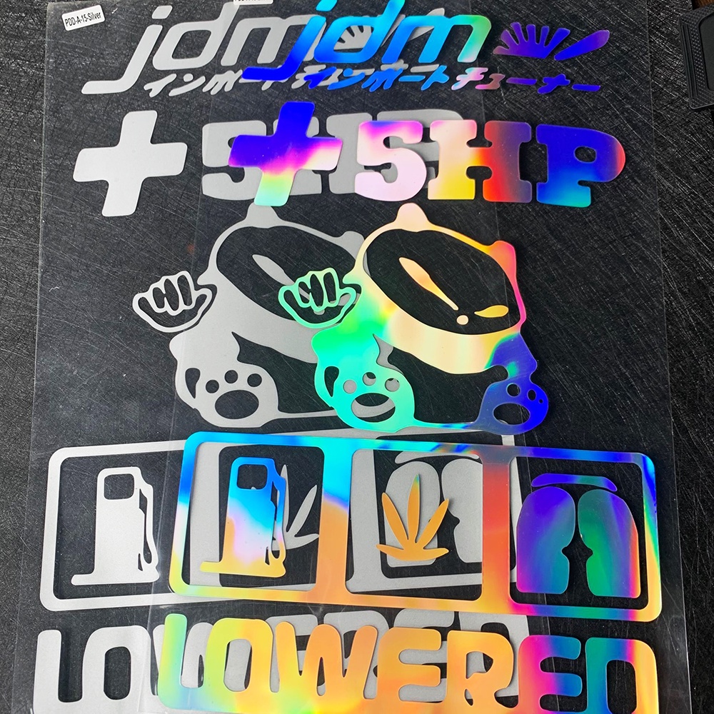 Miếng Dán Phản Quang Trang Trí Kính Chắn Gió Xe Hơi Kiểu Nhật Bản