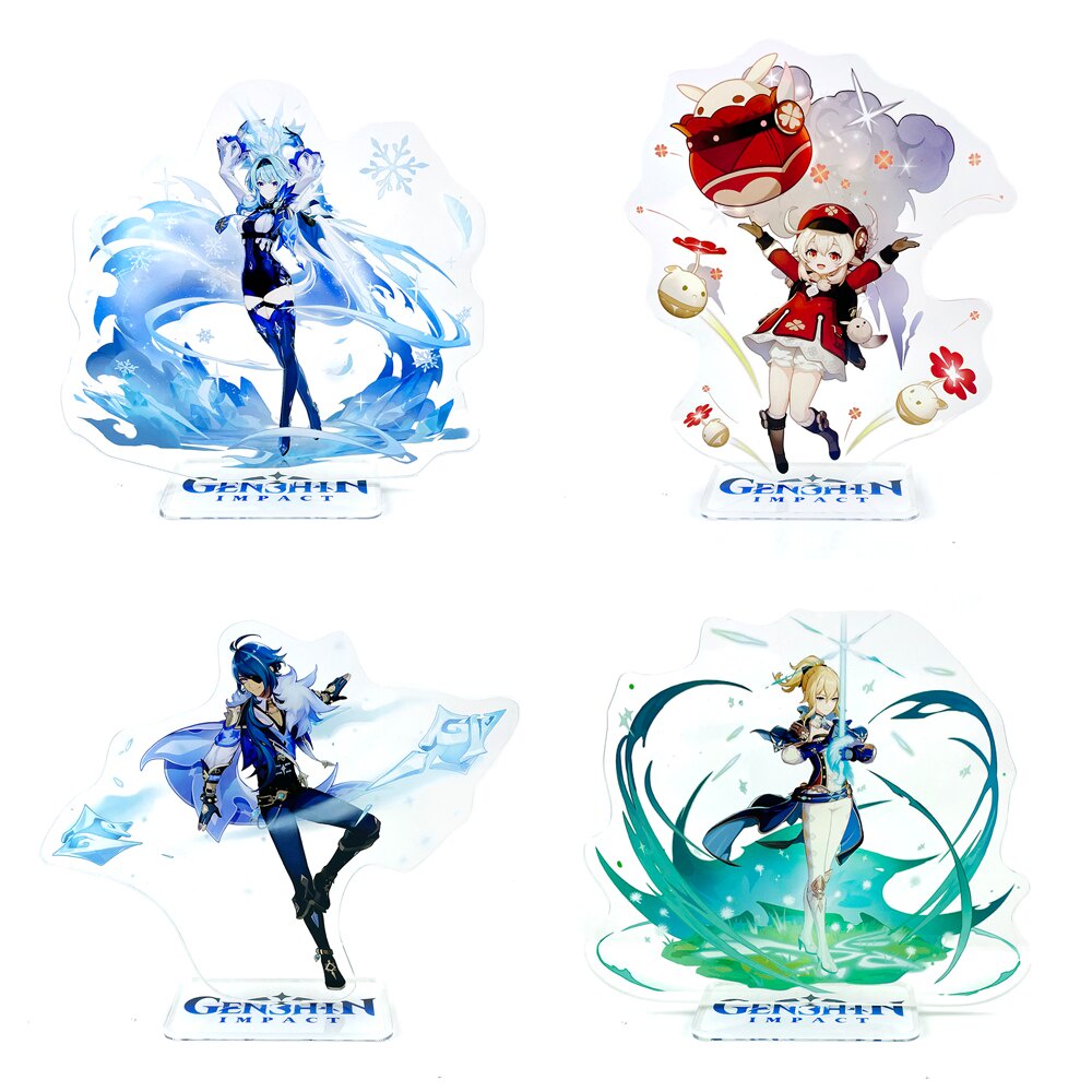 Genshin Impact Mondstadt characters Eula Klee Kaeya Jean acrylic stand figure model plate holder topper anime