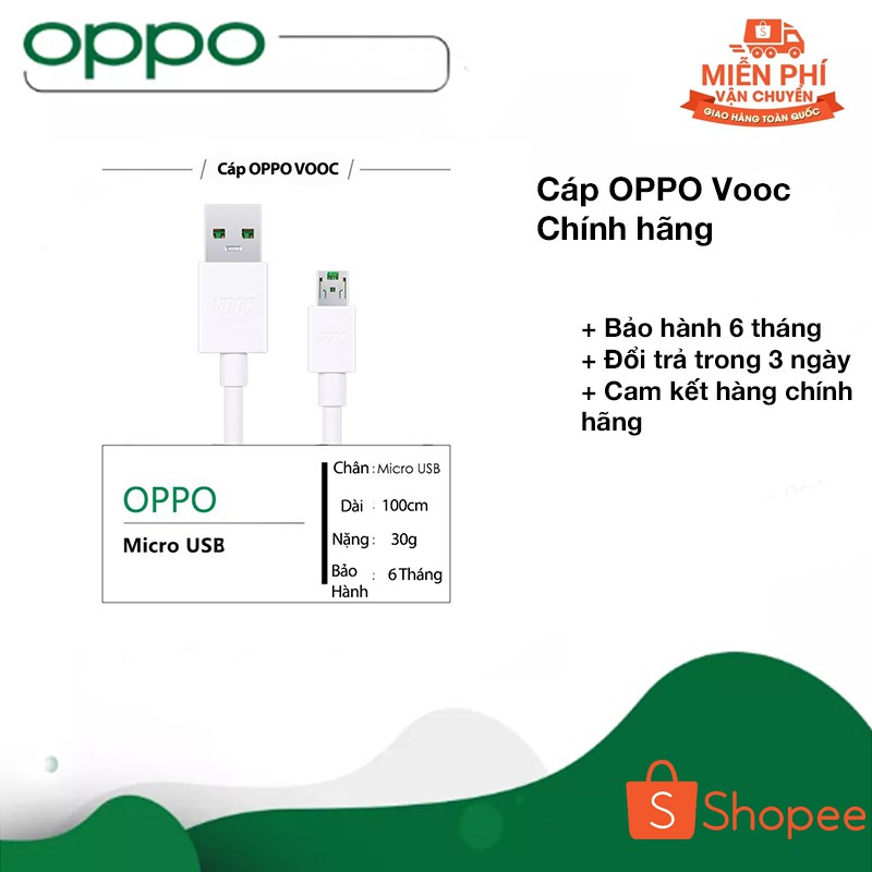 Cáp Sạc Oppo R7s Công Nghệ Vooc