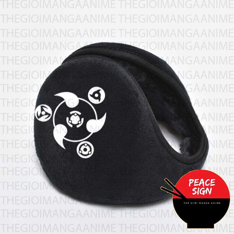 Bịt Tai Mùa Đông Giữ Ấm In Hình SHARINGAN NARUTO anime chibi tiện lợi thời trang quà tặng