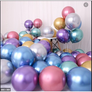 50 quả bóng siêu nhũ Chrome trang trí sinh nhật party