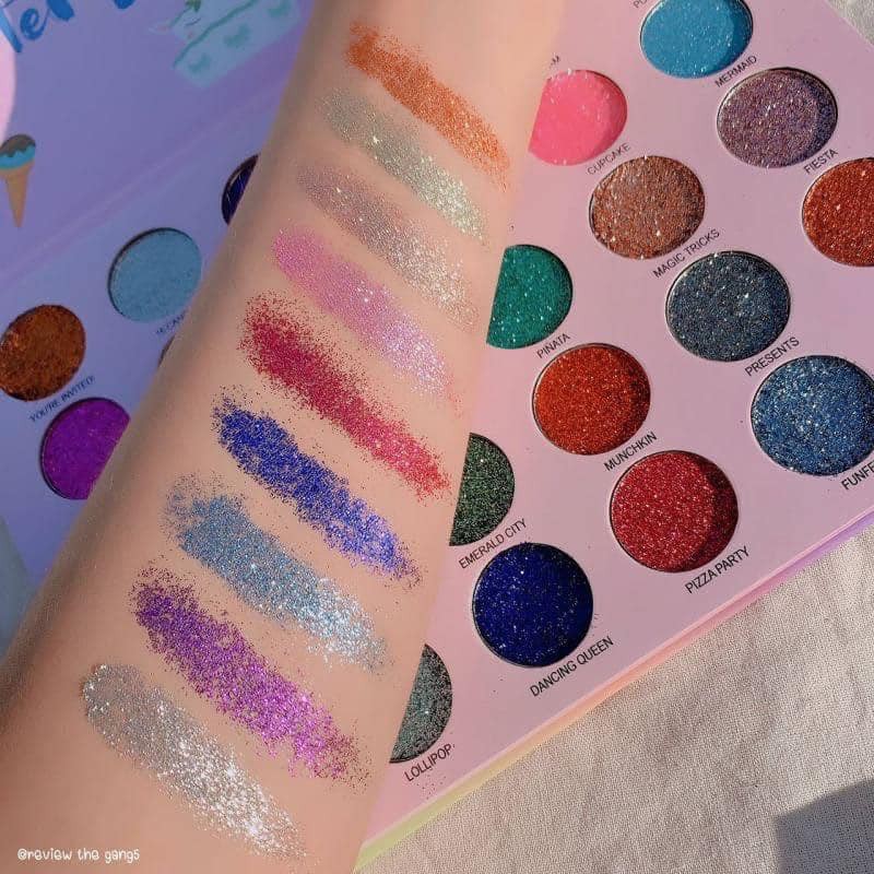 BẢNG MẮT NHŨ KIM TUYẾN Lấp lánh 30 Ô Unicorn Glitter