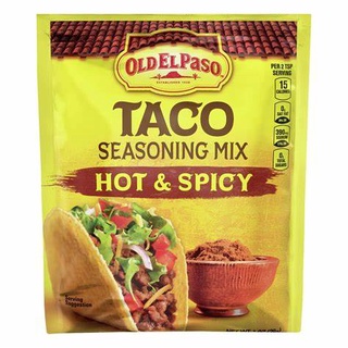 Gia vị taco seasoning mix hot & spicy old el paso 28g