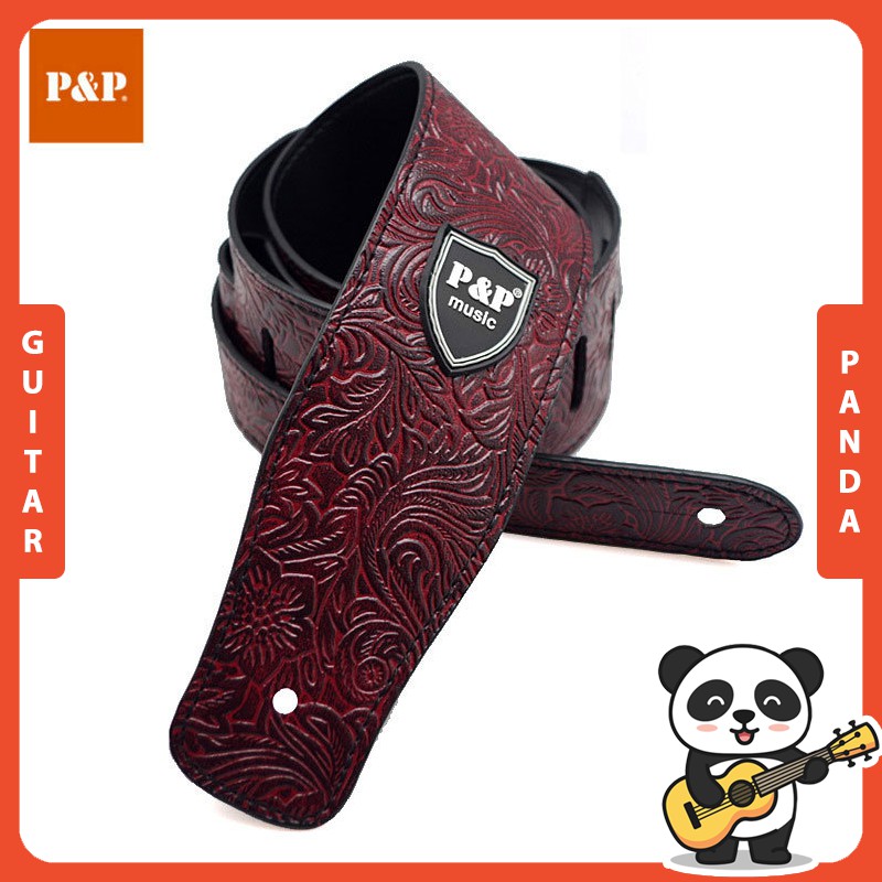 Dây Đeo Đàn Guitar P&amp;P Similar 6 Mẫu Cá Tính Guitar Panda