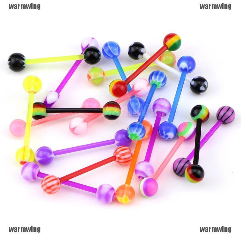 Set 20 Khuyên Cơ Thể DạNg Thanh Tạ NhiềU MàU SắC