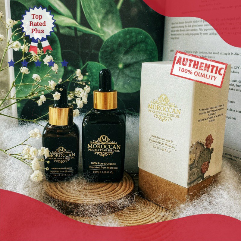 Dầu hạt xương rồng Ma Rốc 100% hữu cơ & nguyên chất - Moroccan preakly pear seed oil
