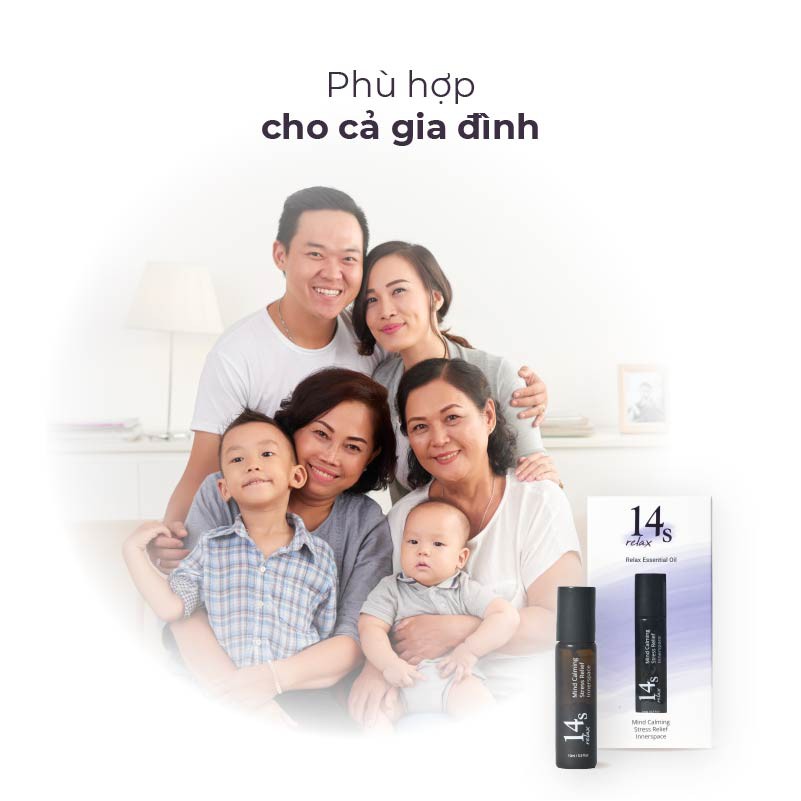 Tinh Dầu Lăn 14S Relax 10ml Giúp thư giãn & ngủ ngon - Hàng chính hãng