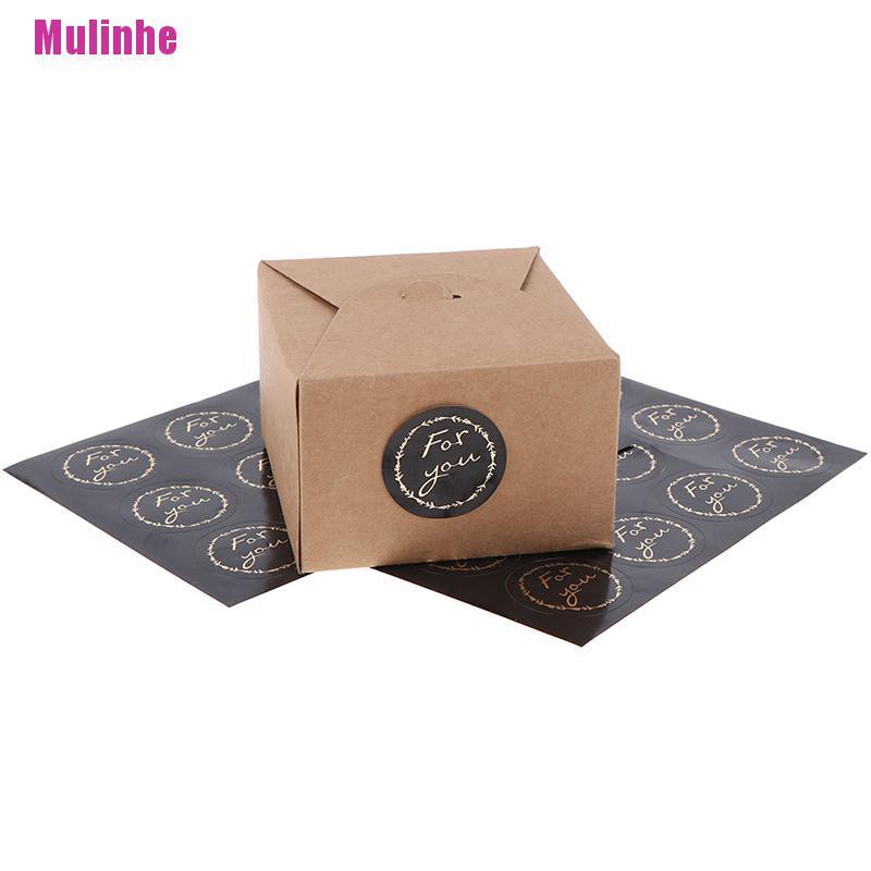 Bộ 120 Miếng Dán Hình Tròn Dùng Trang Trí Hộp Quà DIY