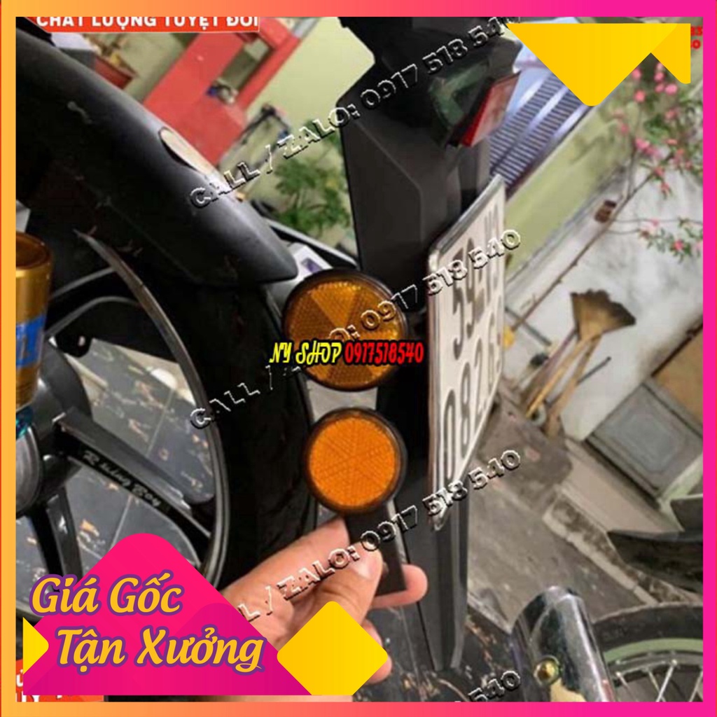 🥇 BỘ 4 MẮT MÈO PHẢN QUANG + PAT TRƯỚC SAU GẮN MỌI LOẠI XE 🥇 (Ảnh Sp thật)
