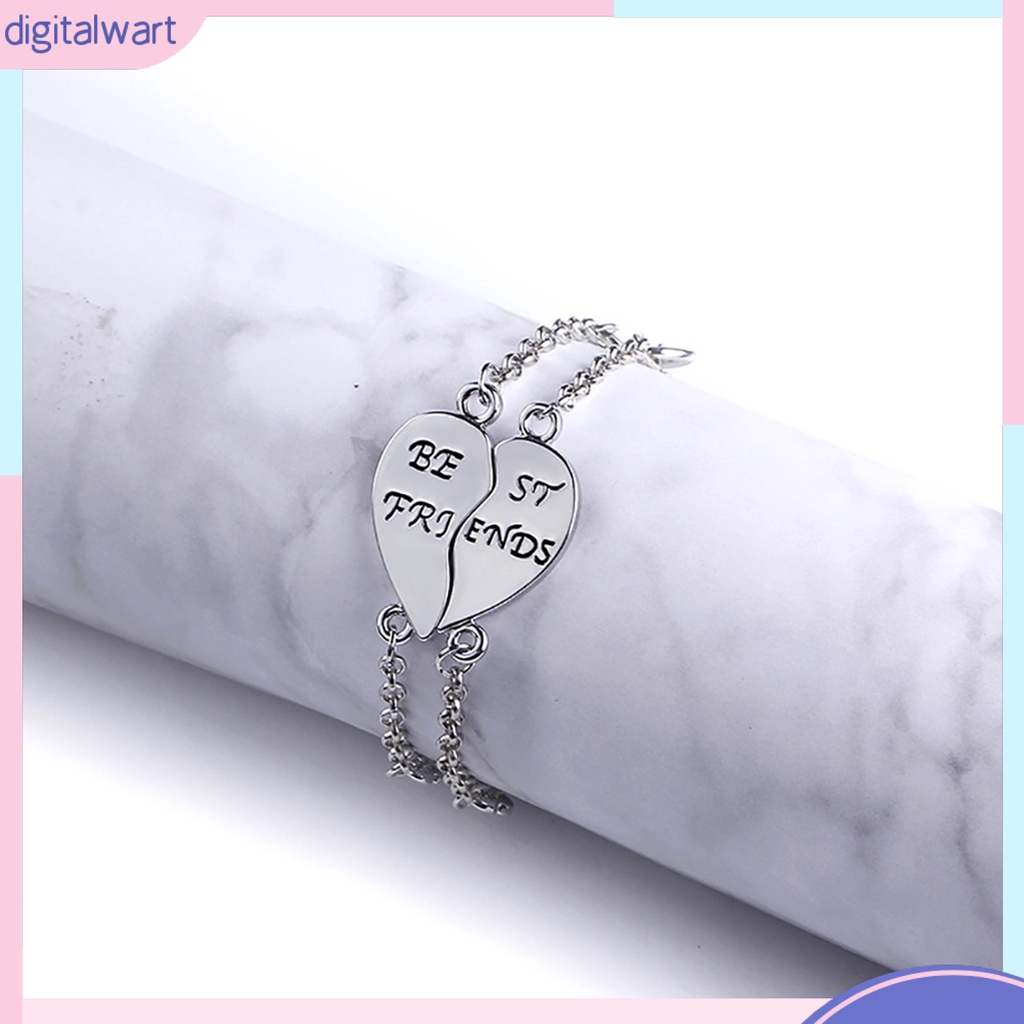 Set 2 vòng tay tình bạn mặt khắc chữ Best Friends
