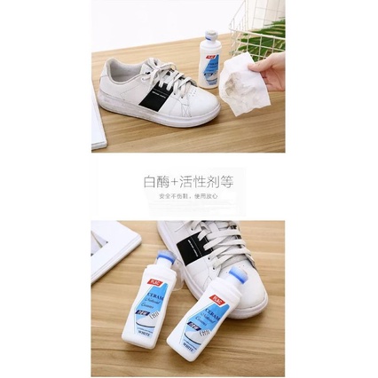 Lọ nước lau giày tẩy trắng PLAC 100ml - Lọ nước tẩy trắng giày, cỏ tẩy vết ố túi sách