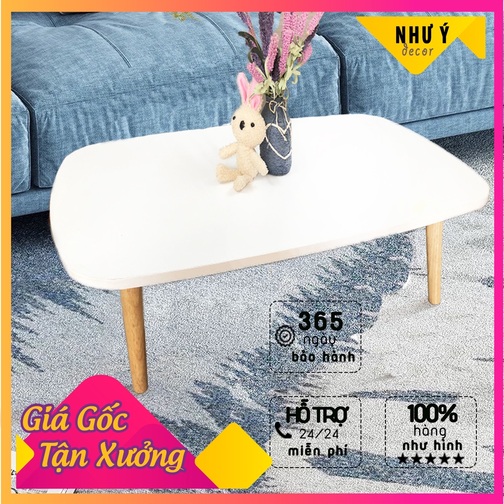 Bàn Chân Gỗ Sồi ⚡FREE SHIP⚡ Bàn Ngồi Bệt Phong Cách Hàn Quốc Kích Thước 75x40 cm