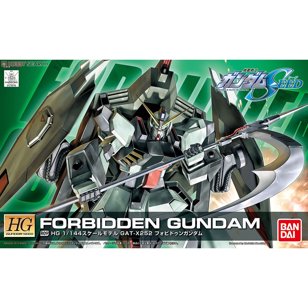 Đồ chơi lắp ráp Anime Nhật Bandai Gundam HGSeedR 09 Forbidden Gundam Serie Remaster Ver.