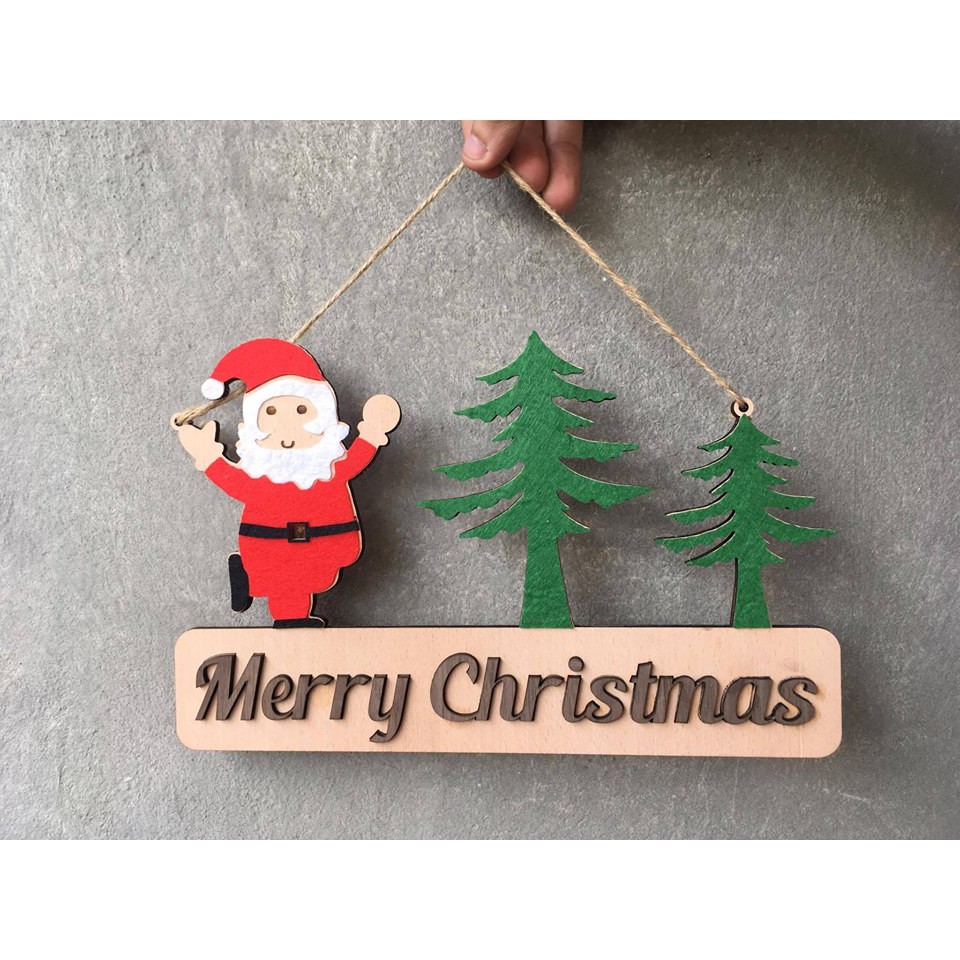 Vòng decor Noel trang trí nhà, cửa hàng