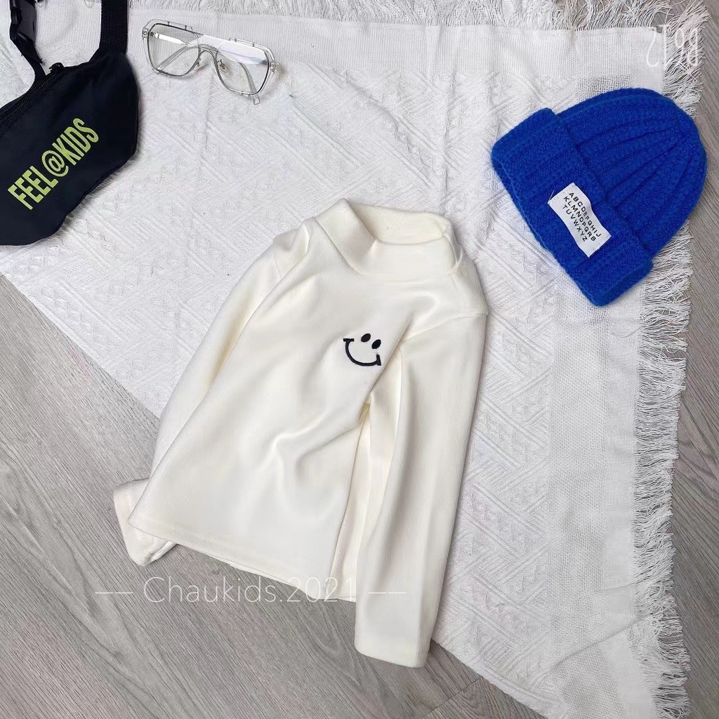 Áo giữ nhiệt zip lông 2 mặt cực ấm cho bé, áo giữ nhiệt lót lông cho bé