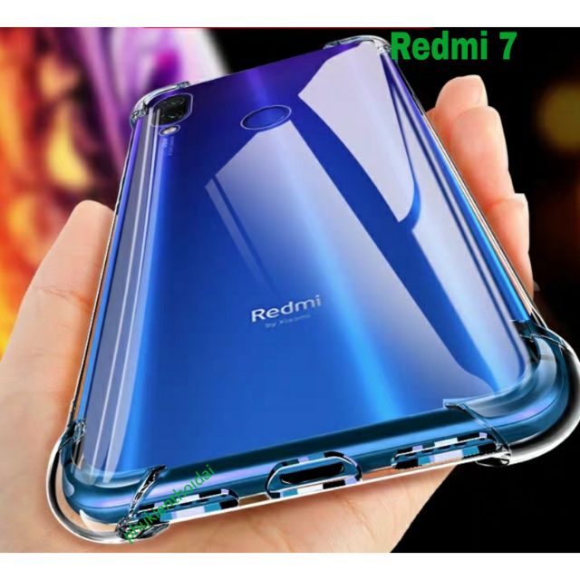 Ốp Xiaomi Redmi 7 / Note 11 / Note 11s 4G / Redmi 12 dẻo TPU trong suốt Lồi 4 Góc siêu chống sốc ôm khít máy