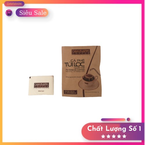 Túi lọc Cà phê Arabica & Robusta Dakmark - Cà phê nguyên chất 1 tép | BigBuy360 - bigbuy360.vn