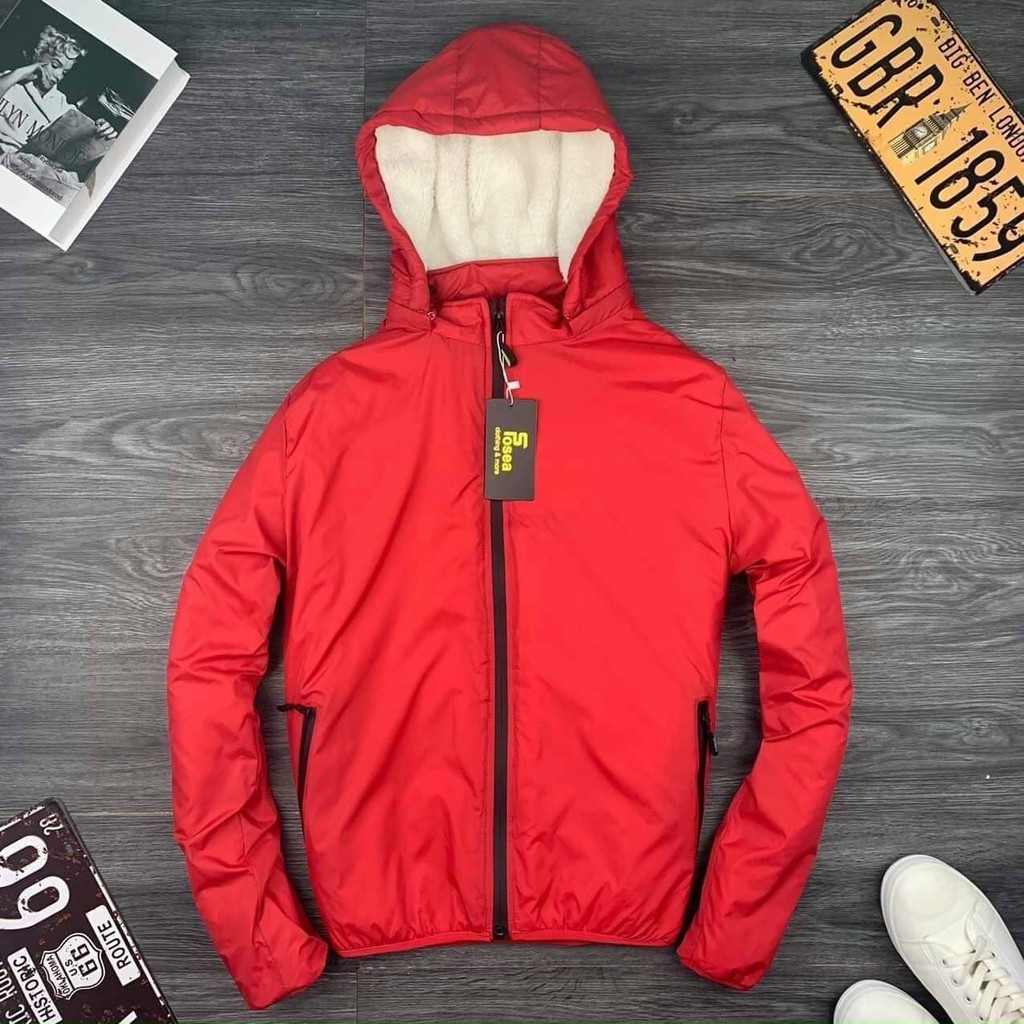 Áo khoác nam lịch lãm phong cách lót lông cừu ELNIDO | BigBuy360 - bigbuy360.vn