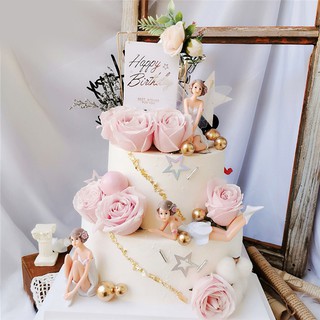 Set 3 nàng tiên trang trí bánh kem, làm đồ chơi cho bé