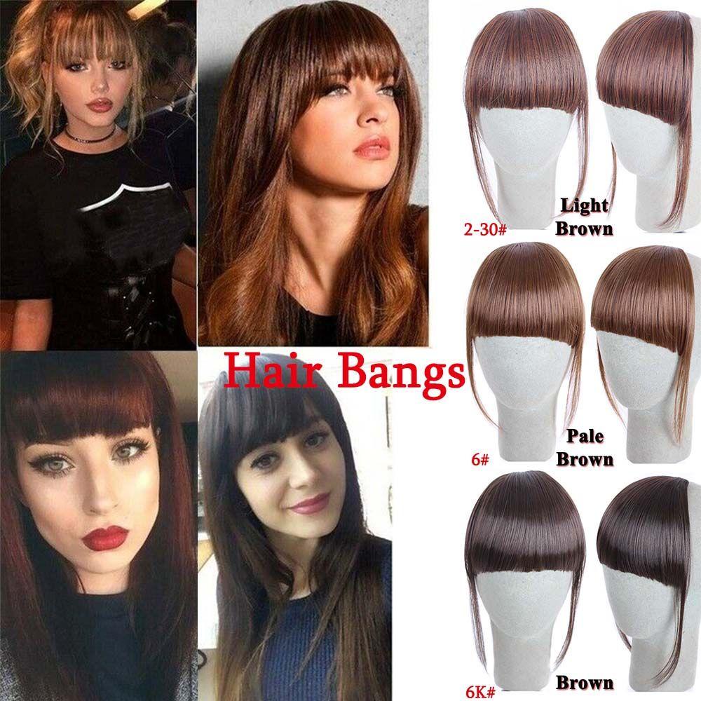 Tóc Mái Giả Thẳng Nối Dài Có Kẹp Chất Lượng Cao