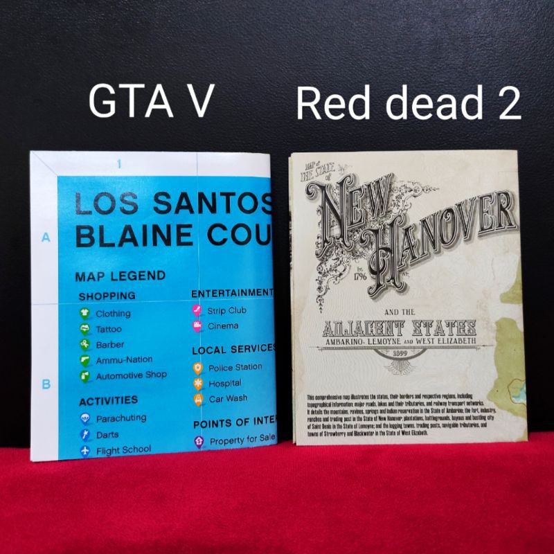 Bản đồ trò chơi GTA V 5 & RED DEAD REDEMPTION 2 PS4 rdr ii rdr2