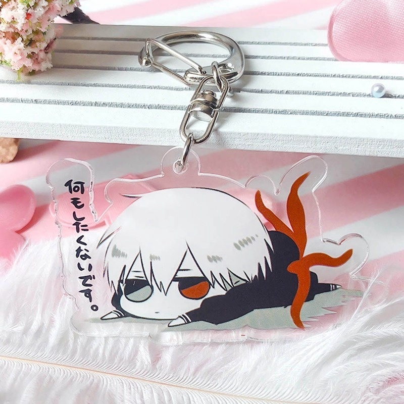 Móc Khóa Acrylic Hình Nhân Vật Anime Tokyo Ghoul Kaneki Ken Thời Trang