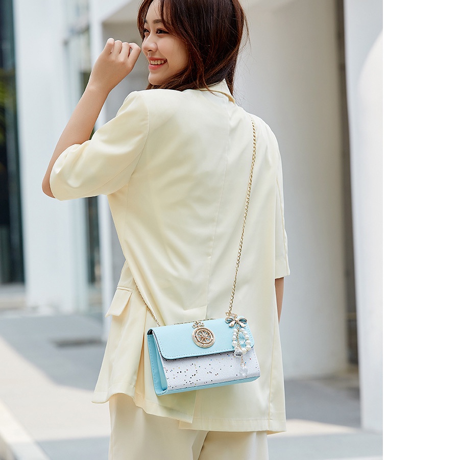 Túi Nữ Đeo Chéo T39 Thời Trang Màu Xanh Nhạt