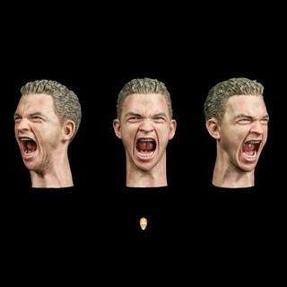 1/6 facepool male expression head shape carving fp-a-005 model 12 "figure