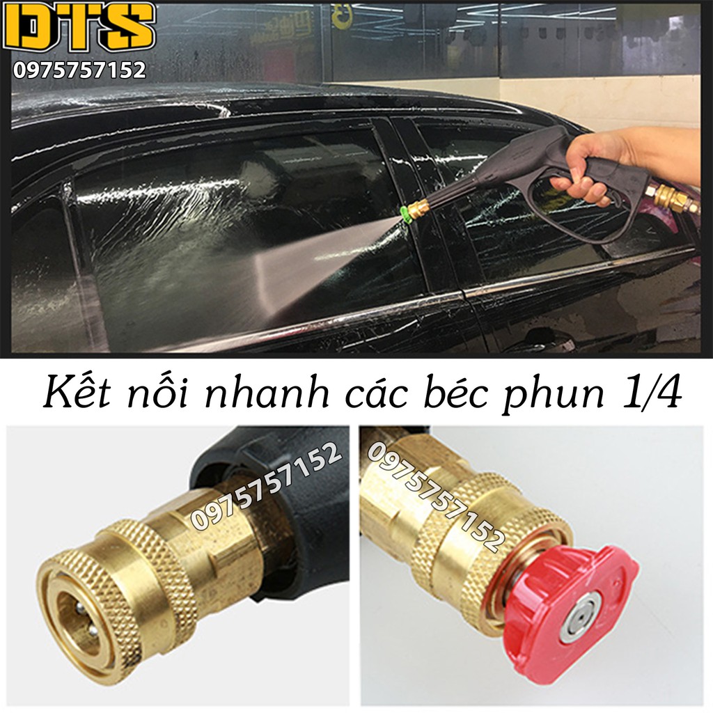 Súng xịt rửa áp lực cao cho máy cao áp Lutian, V-Jet, Panda, Jetta, Palada, Projet, Hiroma - Bản tiêu chuẩn - G03