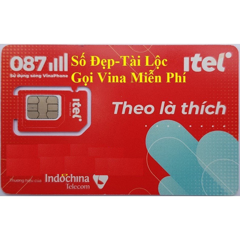 Sim VINAPHONE - iTel, miễn phí 3GB/ ngày, gọi nội mạng free