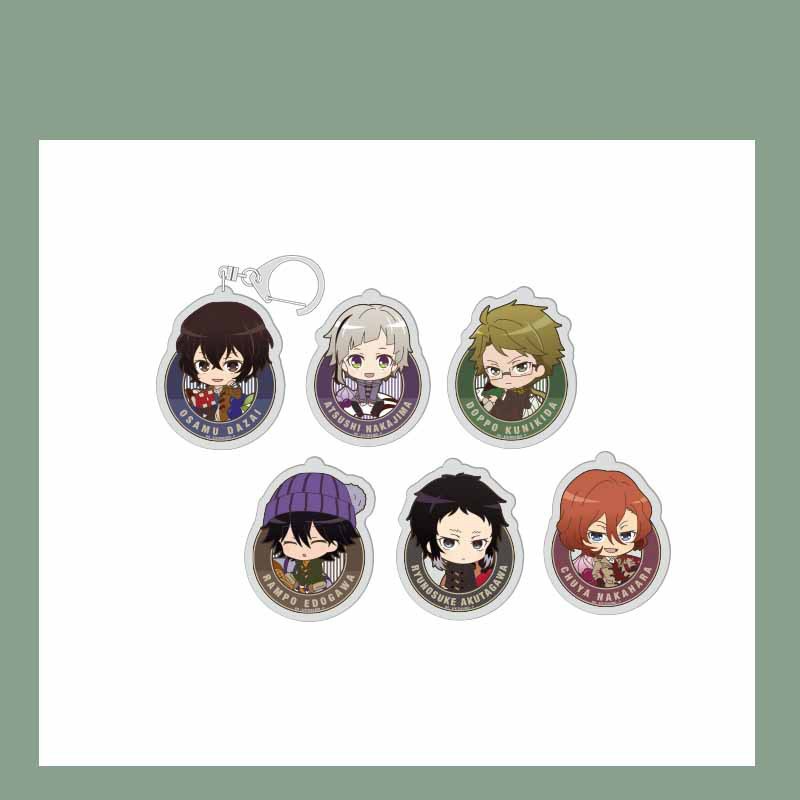 (mica trong acrylic) Móc khóa in hình Bungou stray Dogs Văn hào lưu lạc ver lọ anime chibi xinh xắn dễ thương