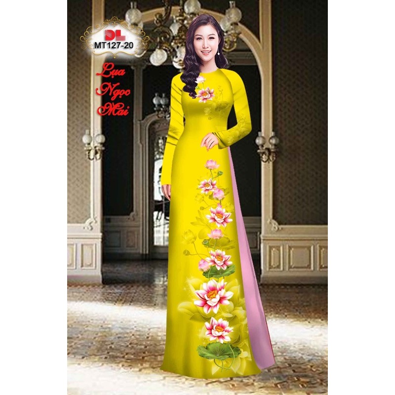 Vải áo dài in hoa