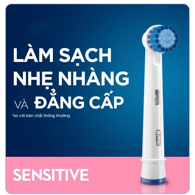 Set 3 đầu bàn chải Oral-B Sensitive Clean siêu mềm cho răng nướu nhạy cảm