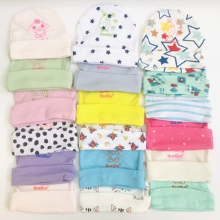 Nón Sơ Sinh Hotga Cotton Mềm Mại Mỏng Mát