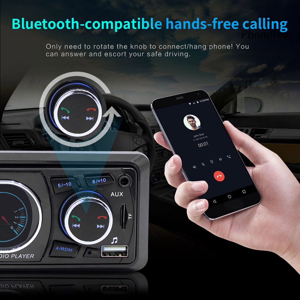 Máy Nghe Nhạc MP3 PU- SWM 8809 1 Din Hai Cổng USB Kết Nối Bluetooth Cho Xe Hơi