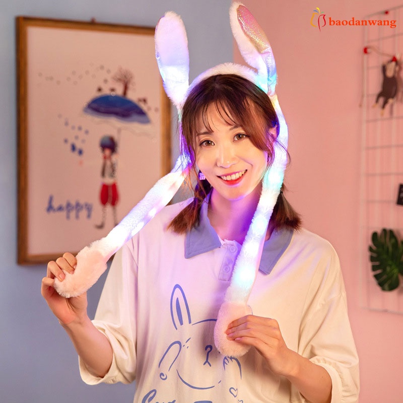 Mũ trùm đầu hình thỏ/ Pikachu có tai dài 60cm dễ thương cho bé