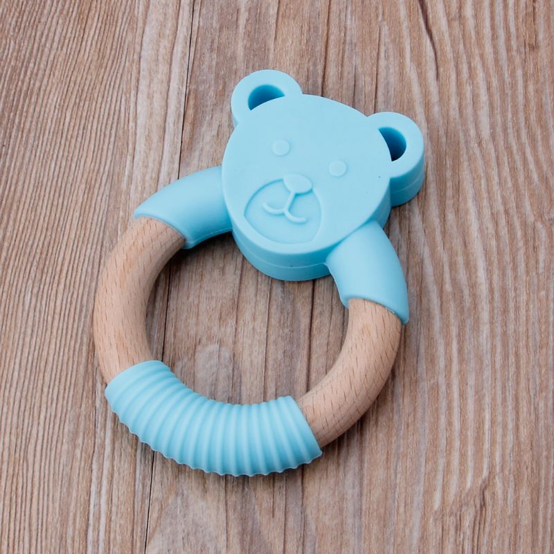 Đồ Chơi Ngậm Nướu Bằng Silicone Không Chứa BPA Dành Cho Bé