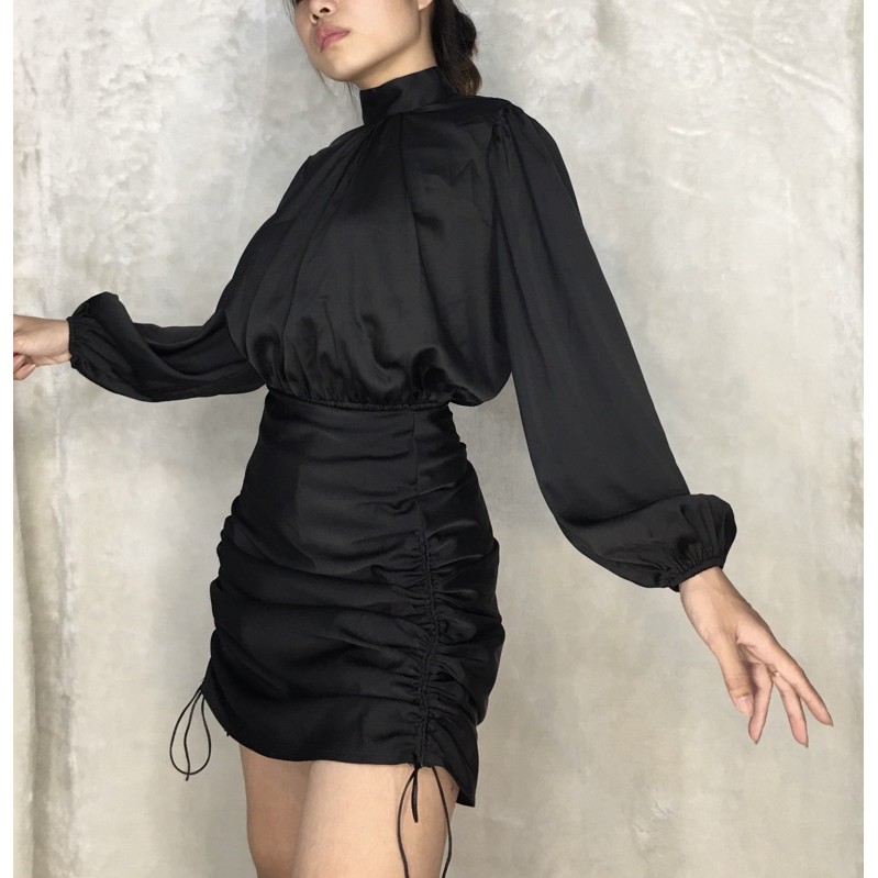 váy lụa rút hình thật 100% | BigBuy360 - bigbuy360.vn