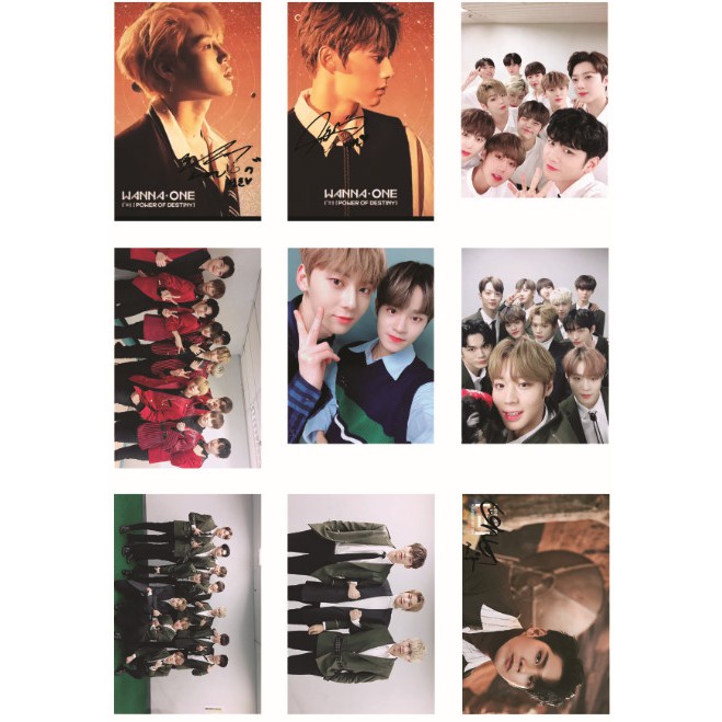 Lomo card 50 ảnh WANNA ONE - 1¹¹=1 POWER OF DESTINY Có chữ ký