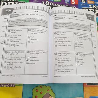 Combo 7q - 180 days of reading (Level K đến 6)