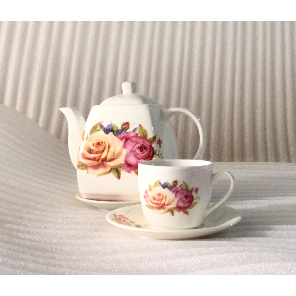BỘ TÁCH TRÀ VUÔNG CAO CẤP - Bình và tách uống trà – Quà tặng sang trọng – Đồ dùng phòng khách
