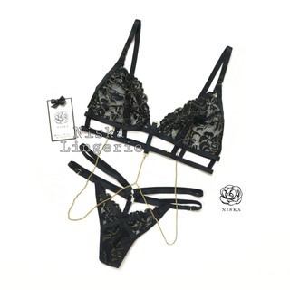 Bộ đồ lót - Bralette kèm dây bodychain - Mã BL110