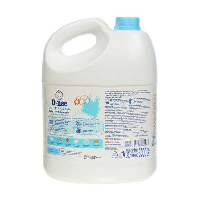 Nước giặt xả Dnee can 3000ml (giao màu ngẫu nhiên)