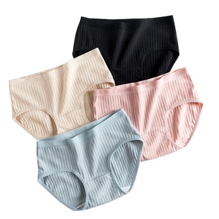 Plus Size Panties Seamless Solid Color Underwear 2XL-4XL